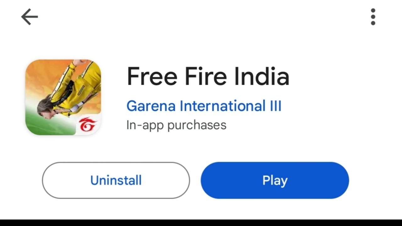 Free Fire India install