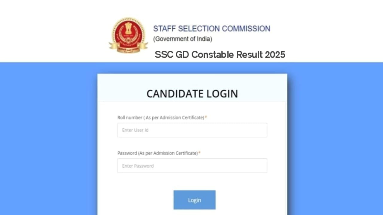 SSC GD Constable Result 2025